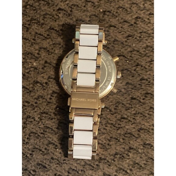 Michael Kors Womems Analog Watch Crystal Bezel MK=5774 Stainless Steel Caseback - Picture 3 of 7